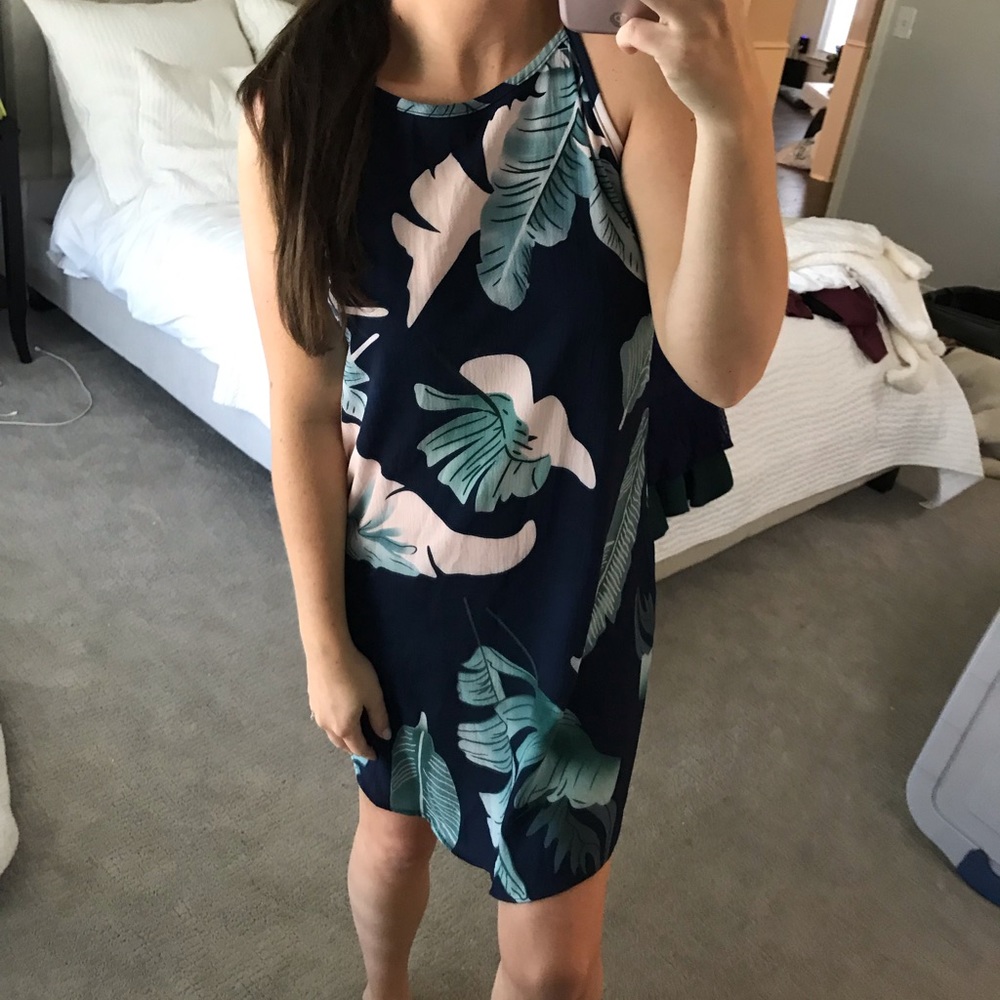 Palm Print dress